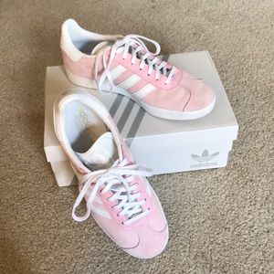 Pastel pink adidas Gazelle